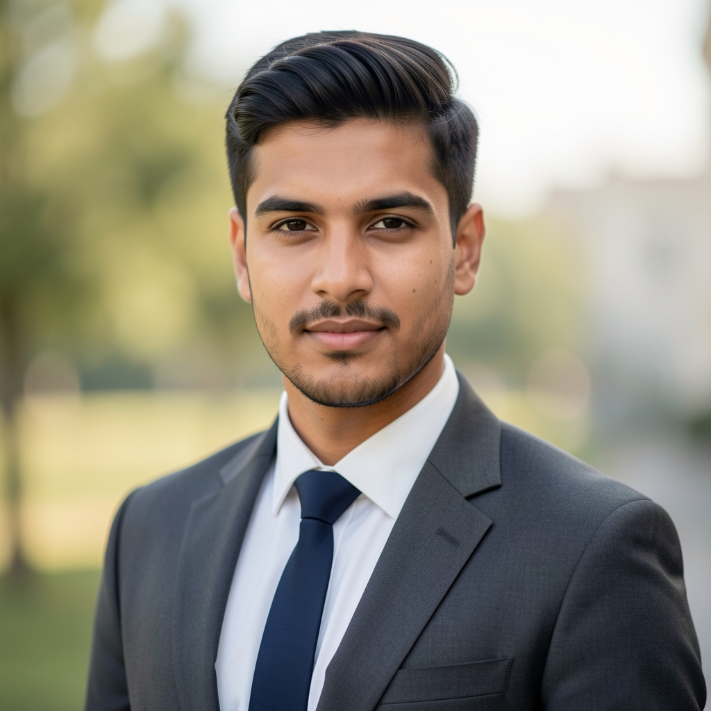 Editorial portrait photograph of Marcus Chen, soft natural light, professional setting